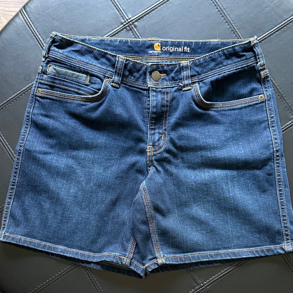 Carhartt Women's Indigo Blue Denim Shorts